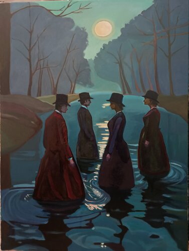 Presente distopico van Luigi Abbiati, Schilderij te koop op Singulart