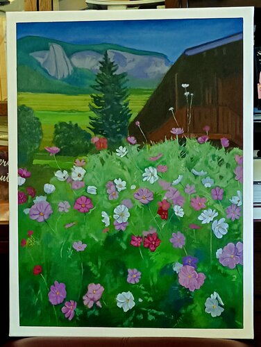 Fiori a Vaud von Luigi Abbiati, Malerei kaufen auf Singulart