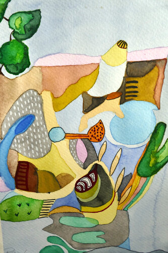 Tropical I von Petra Kärcher, Werk auf Papier kaufen auf Singulart