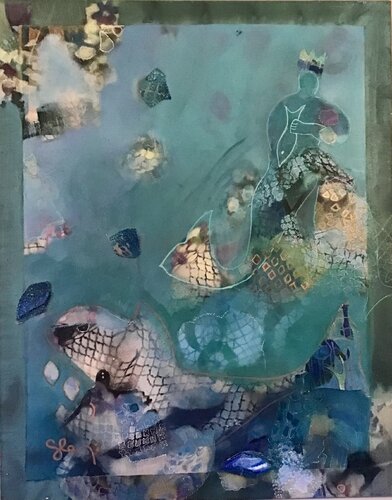 Dans les eaux magiques de Kithira von Sarah Lanyi, Malerei kaufen auf Singulart