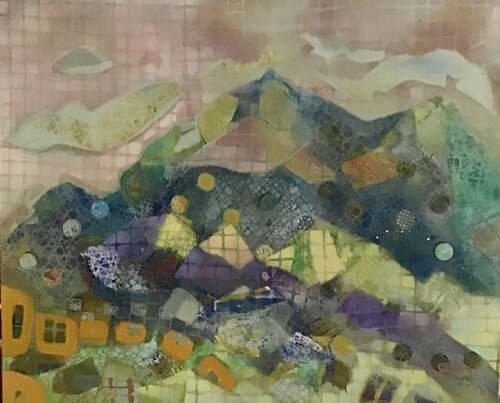 Si haute soit la montagne , on y trouve toujours un chemin par Sarah Lanyi, Peinture en vente sur Singulart