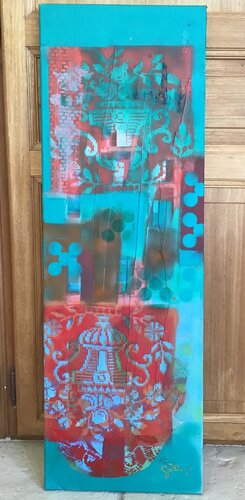 Kilim Mongolie by Sarah Lanyi, Painting for Sale on Singulart