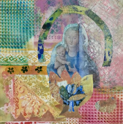 Vierge à l’enfant di Sarah Lanyi, Pittura in vendita su Singulart