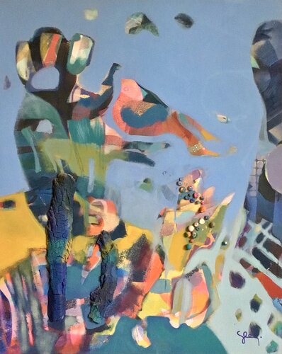 Le roi et l’oiseau di Sarah Lanyi, Pittura in vendita su Singulart