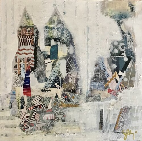 Il a neigé sur la terre de Pologne van Sarah Lanyi, Schilderij te koop op Singulart
