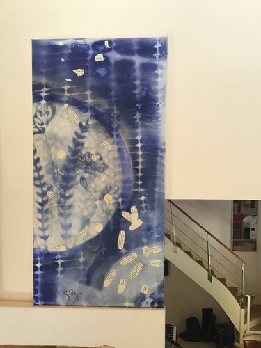 Les mots bleus 2 von Sarah Lanyi, Malerei kaufen auf Singulart