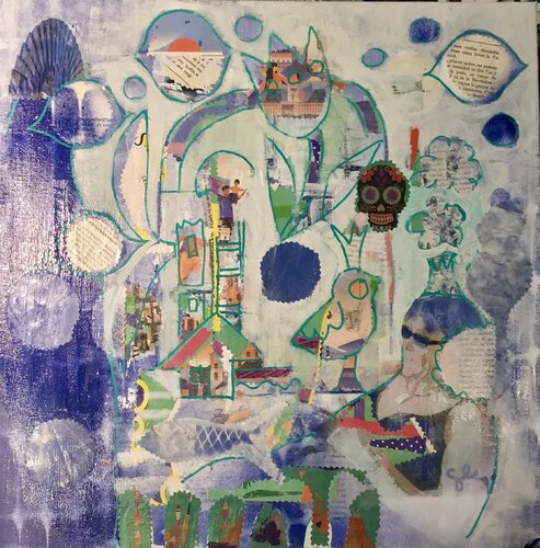 Je lui dirai les mots bleus von Sarah Lanyi, Malerei kaufen auf Singulart