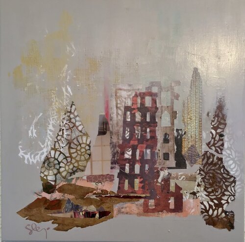 La ville rouge de Sarah Lanyi, Pintura a la venta en Singulart