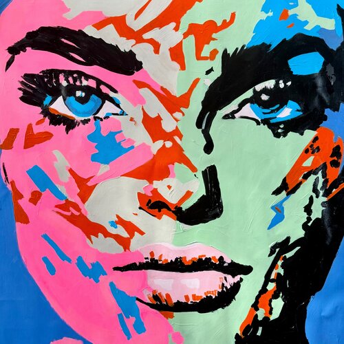 MOTHER EARTH POPART von Claudia Sauter, Malerei kaufen auf Singulart