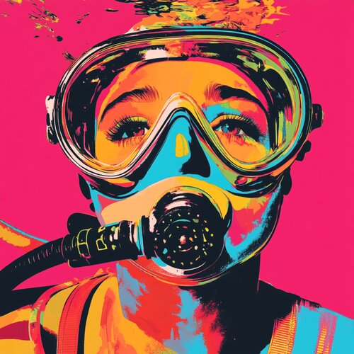 DIVING von Claudia Sauter, Malerei kaufen auf Singulart