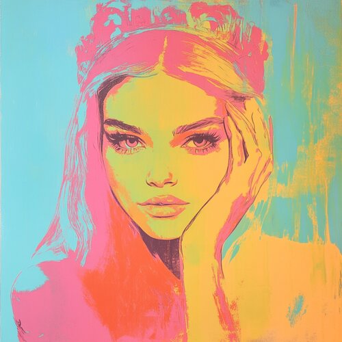 PASTELL PRINCESS van Claudia Sauter, Schilderij te koop op Singulart