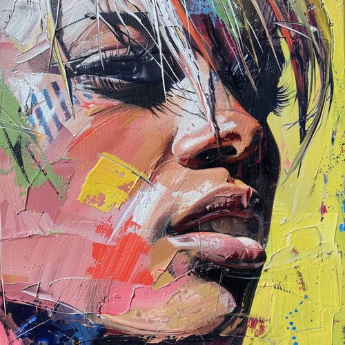 SOCCER WOMAN von Claudia Sauter, Malerei kaufen auf Singulart