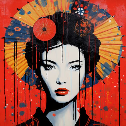 ASIAN RED von Claudia Sauter, Malerei kaufen auf Singulart