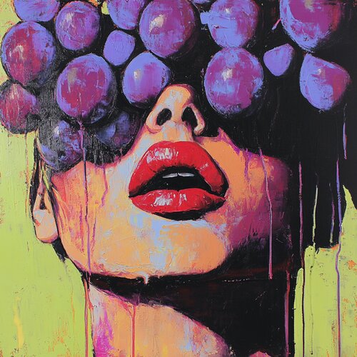 RED GRAPES von Claudia Sauter, Malerei kaufen auf Singulart