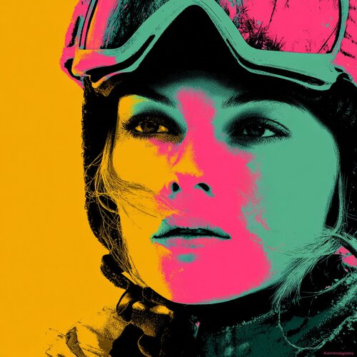 SKIING WEEKEND von Claudia Sauter, Malerei kaufen auf Singulart