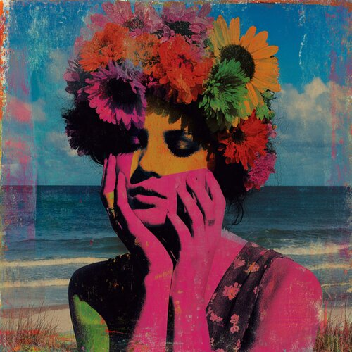 FLOWERBEACH von Claudia Sauter, Malerei kaufen auf Singulart