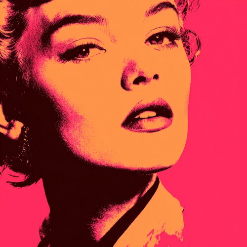 ORANGE PINK WOMAN von Claudia Sauter, Malerei kaufen auf Singulart