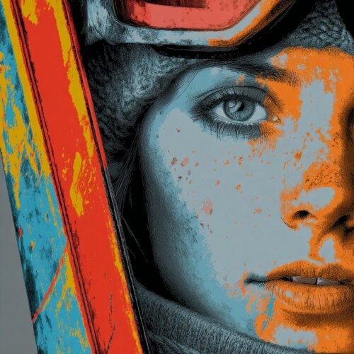SKIING VACATION von Claudia Sauter, Malerei kaufen auf Singulart