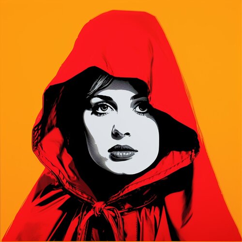 RED RIDING HOOD di Claudia Sauter, Pittura in vendita su Singulart