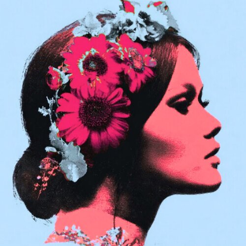 FLOWERS IN MY HAIR von Claudia Sauter, Malerei kaufen auf Singulart