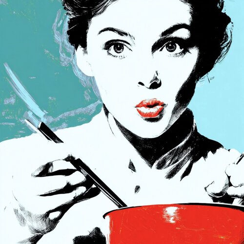 DINNER IS READY von Claudia Sauter, Malerei kaufen auf Singulart