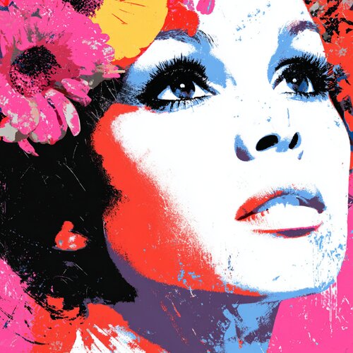 HER FLORAL DREAM von Claudia Sauter, Malerei kaufen auf Singulart