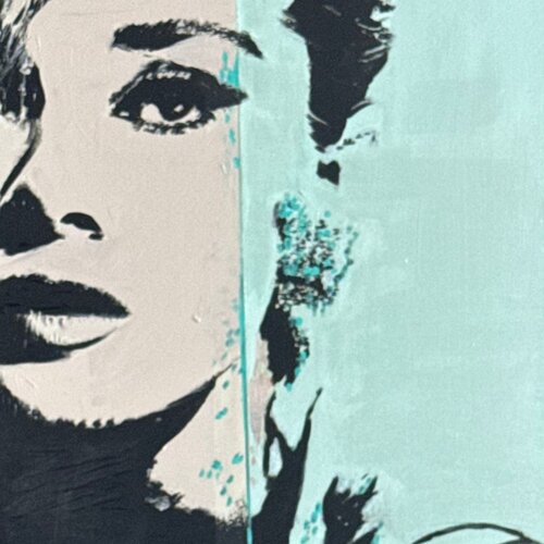 GREEEN ELEGANCE 80 di Claudia Sauter, Pittura in vendita su Singulart