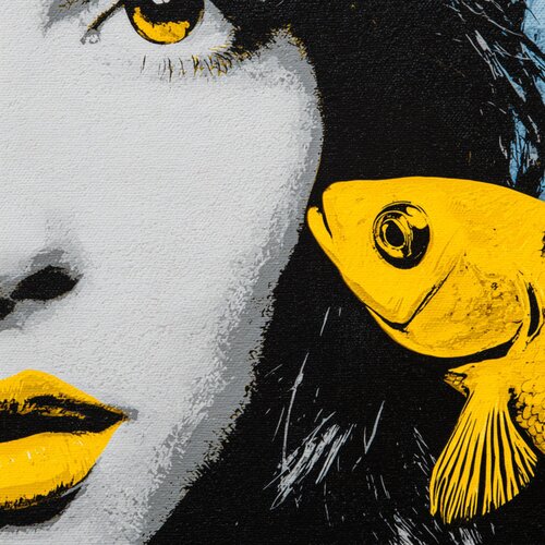KISS ME FISH van Claudia Sauter, Schilderij te koop op Singulart
