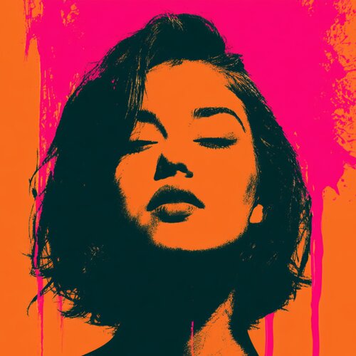 i FEEL GOOD IN ORANGE von Claudia Sauter, Malerei kaufen auf Singulart