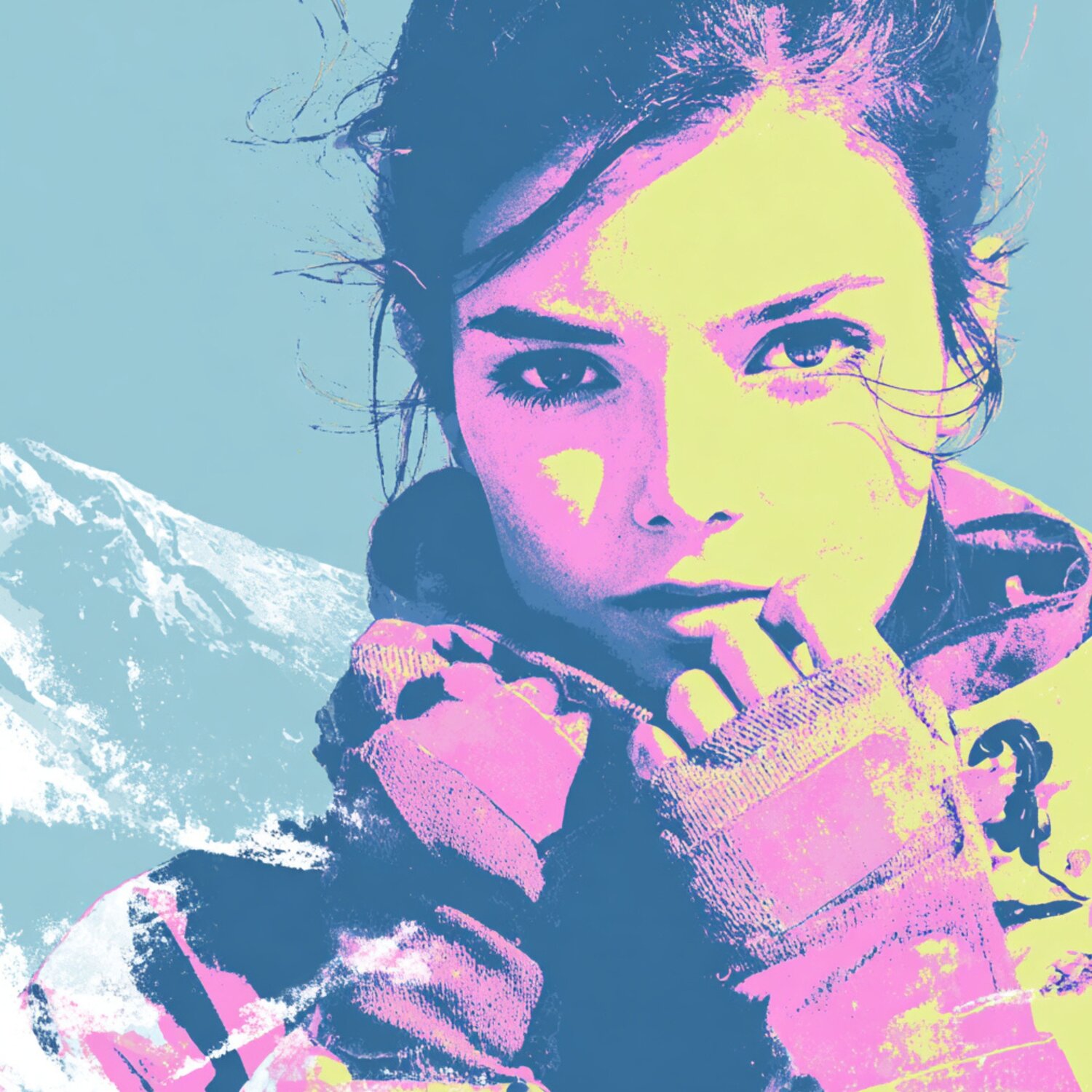 PINK STYLING SKIING Claudia Sauter