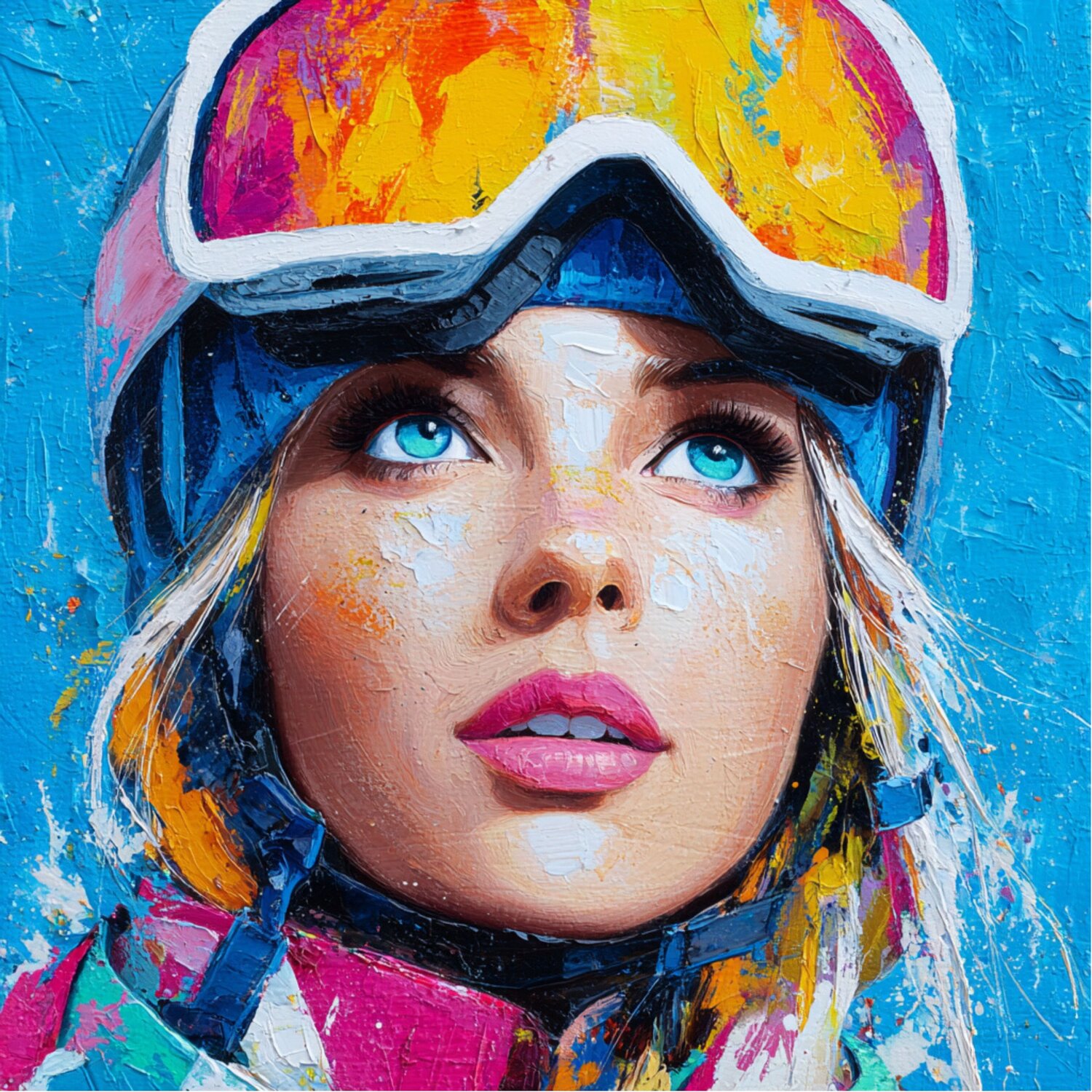 SKIING IN THE BLUE Claudia Sauter