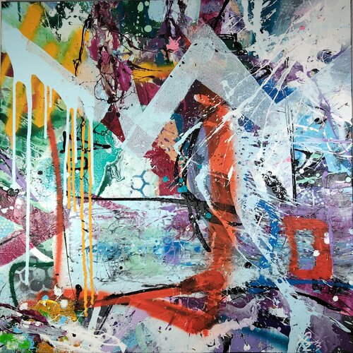 MOUNTAINVIEW van Florian Tillack, Schilderij te koop op Singulart