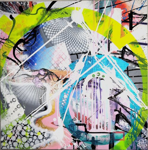 FLASHING LIGHTS van Florian Tillack, Schilderij te koop op Singulart