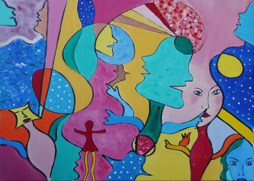 Begegnungen by Ursula Tüttenberg, Painting for Sale on Singulart