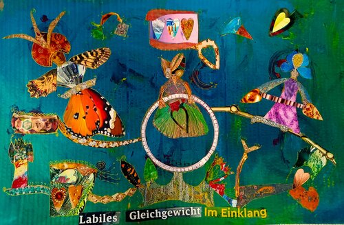 Labiles Gleichgewicht par Christine Hagelkrüys, Œuvre sur papier en vente sur Singulart