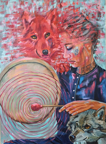 I Bring You My Love. par Zinaida Vysota Dacenko, Peinture en vente sur Singulart