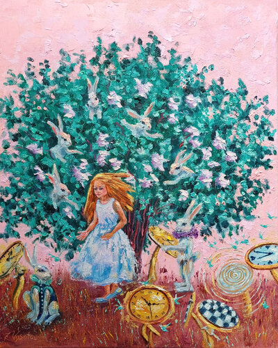 Magic Clock de Zinaida Vysota Dacenko, Pintura a la venta en Singulart