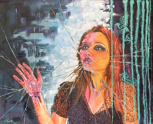 Between Worlds. von Zinaida Vysota Dacenko, Malerei kaufen auf Singulart