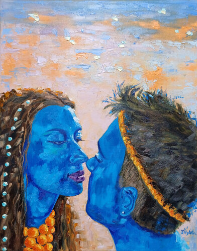 Bound by One Color, Captured by One Wind. van Zinaida Vysota Dacenko, Schilderij te koop op Singulart