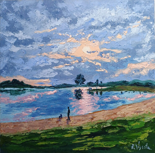 Evening Stillness. von Zinaida Vysota Dacenko, Malerei kaufen auf Singulart