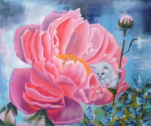Keeper of the Petals. von Zinaida Vysota Dacenko, Malerei kaufen auf Singulart