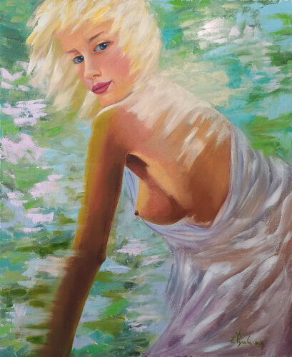 Whisper of Memories.65 di Zinaida Vysota Dacenko, Pittura in vendita su Singulart