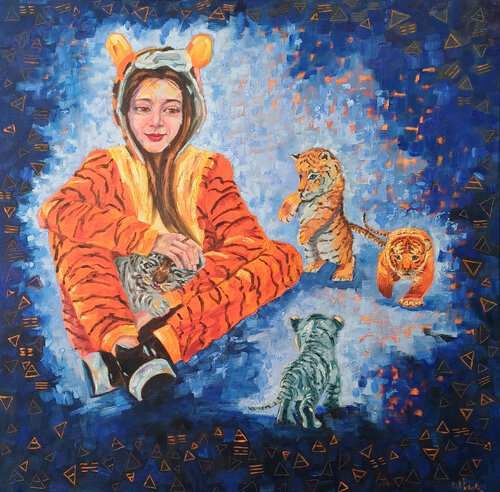 Keeper of the Elements di Zinaida Vysota Dacenko, Pittura in vendita su Singulart