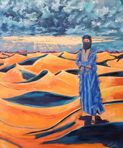 Guardians of the Sands - Breath of Sahara. von Zinaida Vysota Dacenko, Malerei kaufen auf Singulart