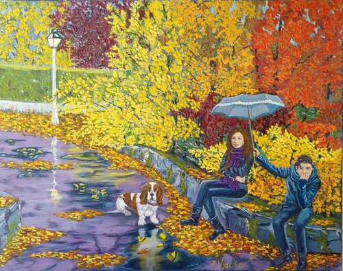 Autumn That Stopped Time. di Zinaida Vysota Dacenko, Pittura in vendita su Singulart