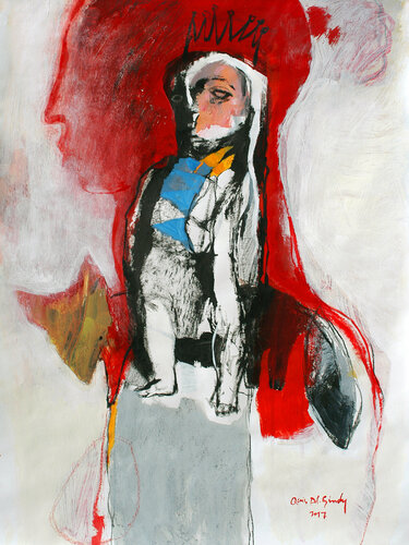 The little princess and the Fox. van Qais Al Sindy, Werk op papier te koop op Singulart