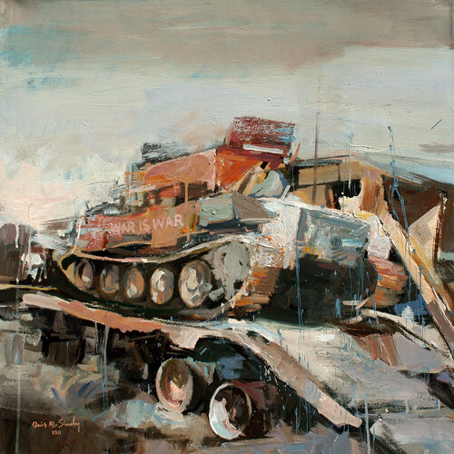 Leftover of wars - 1 van Qais Al Sindy, Schilderij te koop op Singulart