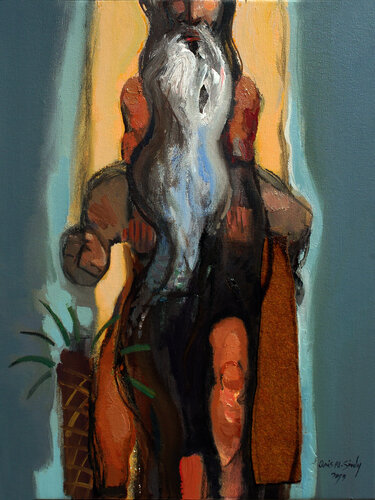 I left my land, my land did not leave me. van Qais Al Sindy, Schilderij te koop op Singulart