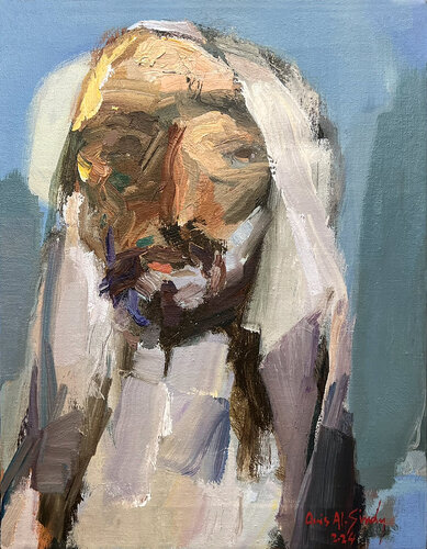 The Homeage to the Land van Qais Al Sindy, Schilderij te koop op Singulart