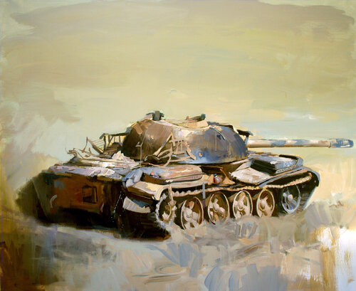 The Cost of Conflict. van Qais Al Sindy, Schilderij te koop op Singulart